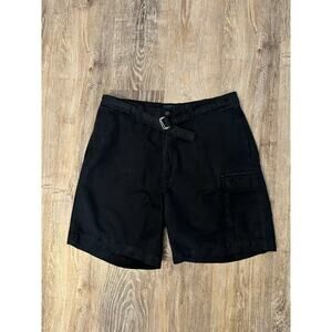 Polo Golf Ralph Lauren Cargo Shorts Black Cotton Button Pockets Men